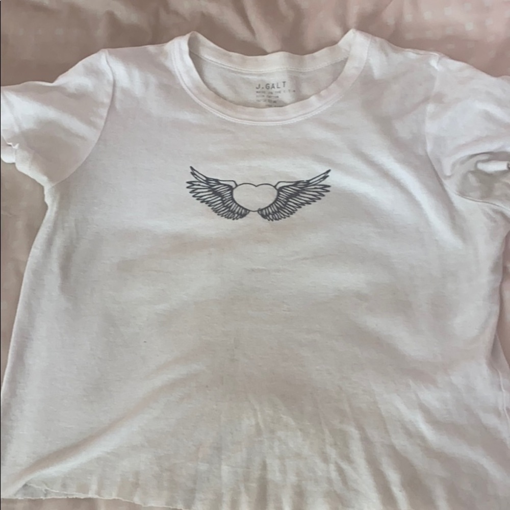 ON HOLD Brandy Melville heart with wings top